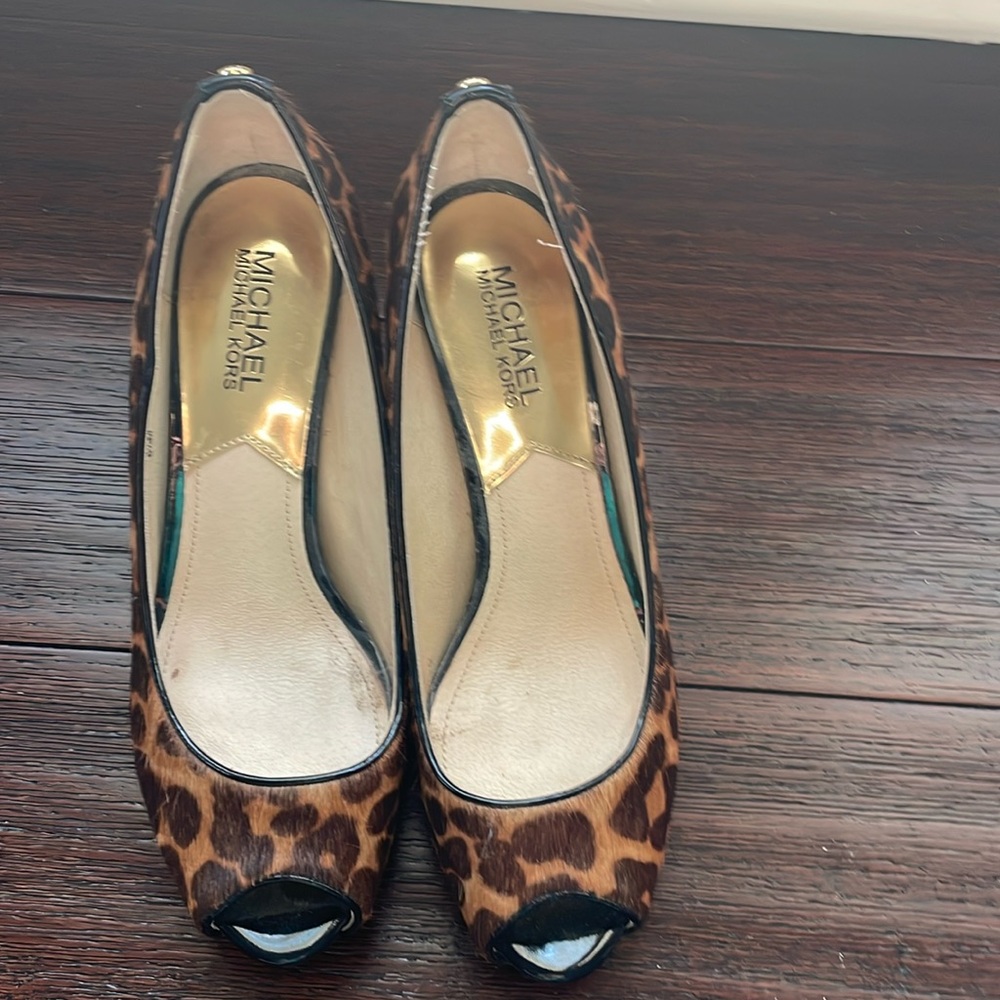 Michael Kors leopard print heels